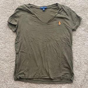 Green Polo V-neck